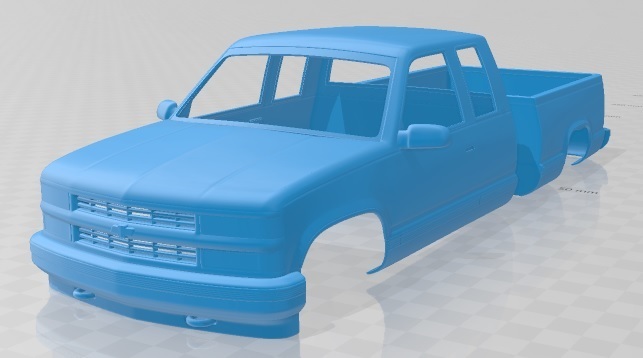 🚙 Chevrolet C1500 (K1500) Extended Cab 1988 Printable Body